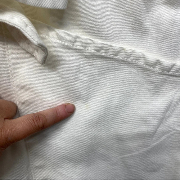 NILI LOTAN White Ariana Tie Front Utility Belted Playsuit Romper XS Cotton Linen - Picture 9 of 15